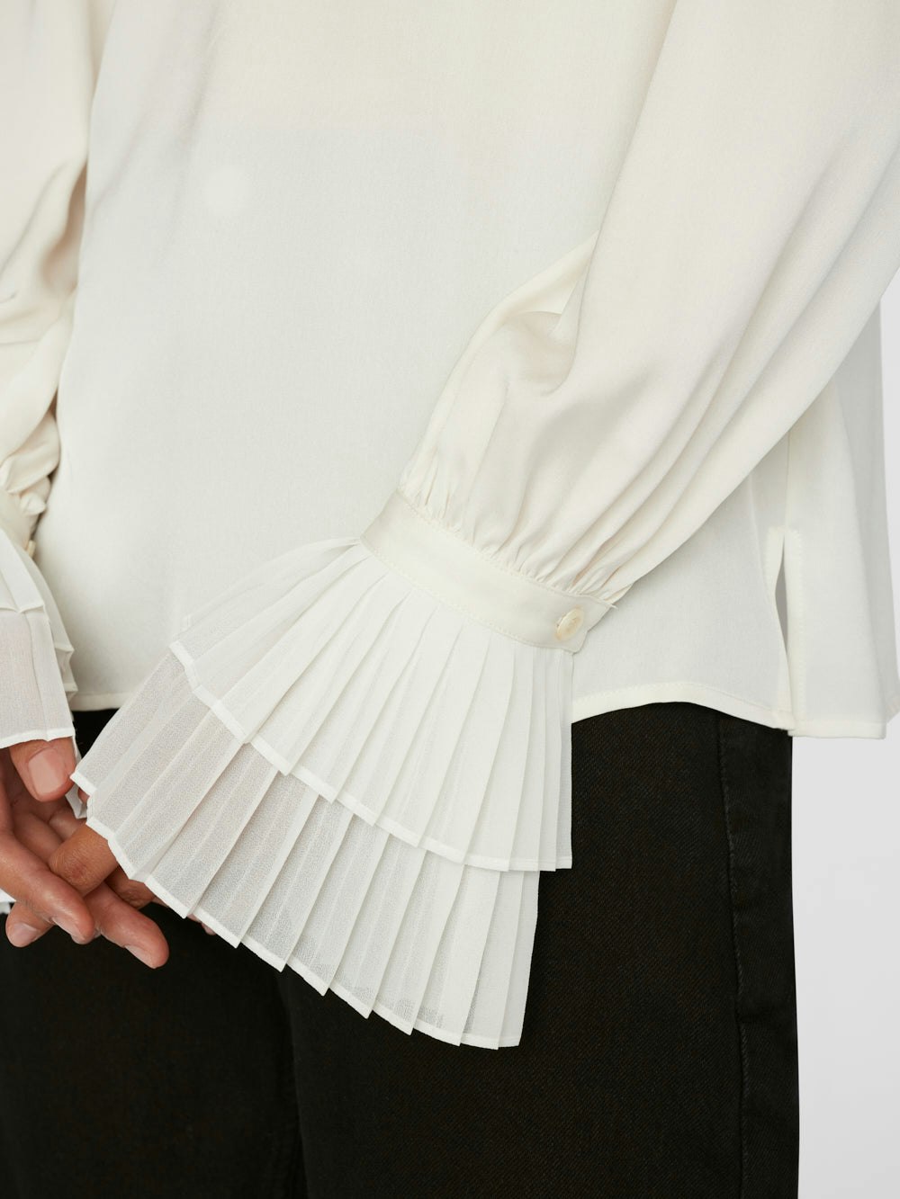 shirt sleeve detail view